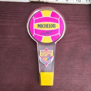 Michelob Light Volleyball Acrylic tap pull handle.